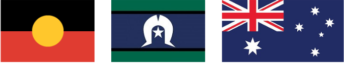 Australian Aboriginal, Torres Strait Islander and Australian flags